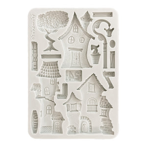 *NEW* Stamperia Silicon Mould A5 - Furry Friends - Houses