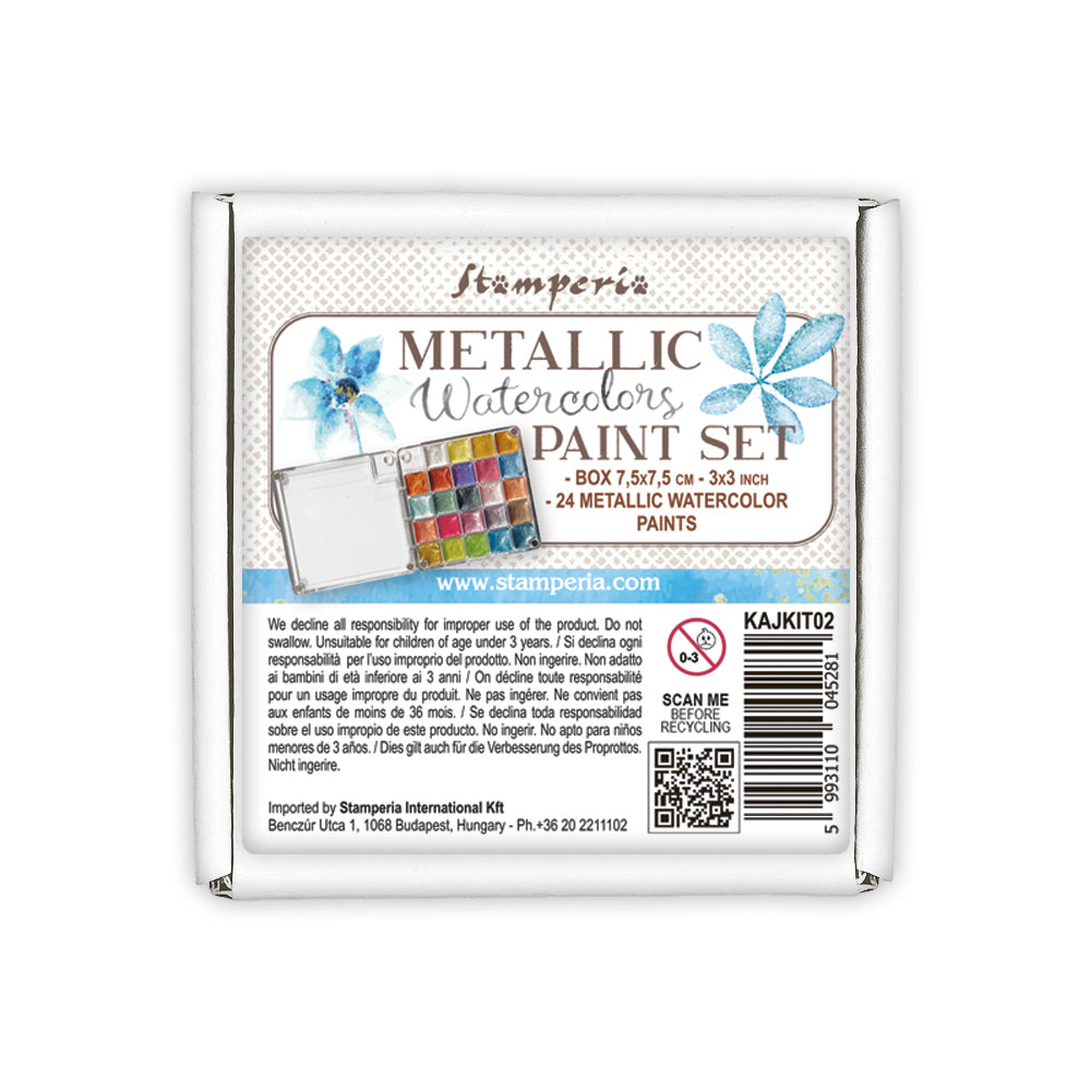 *NEW* Stamperia Quiet Days Metallic Watercolour Kit
