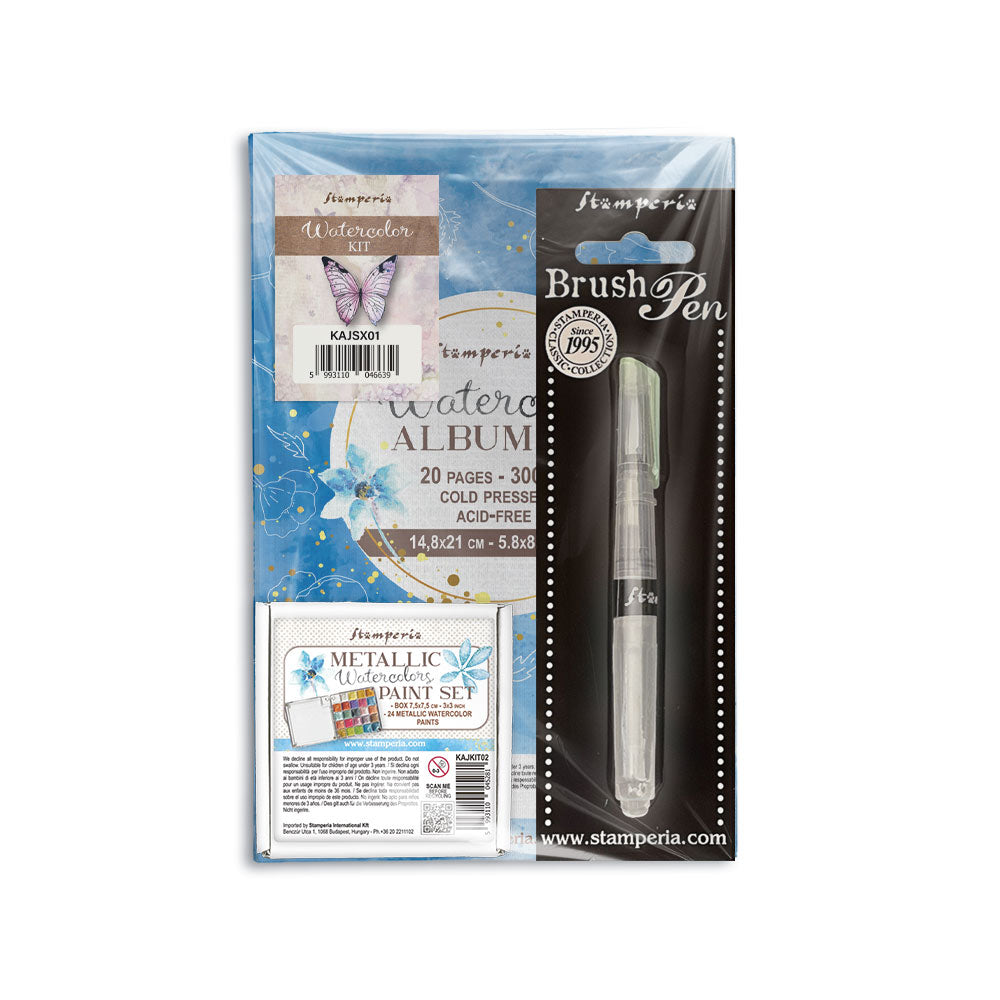 *NEW* Stamperia Quiet Days Metallic Watercolour Kit