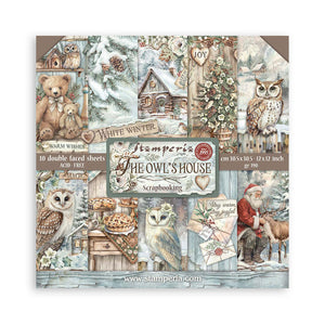 *New* Stamperia The Owls House 12"x 12" 10 double faced sheets Scrapbooking Pad