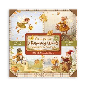 *New* Stamperia Whispering Woods Scrapbooking Maxi Pad 22 single faced sheets 12"x12" PREORDER DISPATCH APPX 13TH SEPT