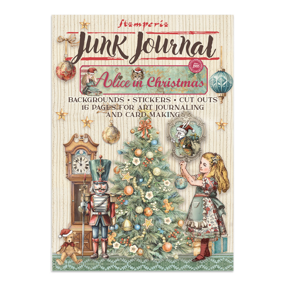 *NEW* Stamperia Alice in Christmas Junk Journal