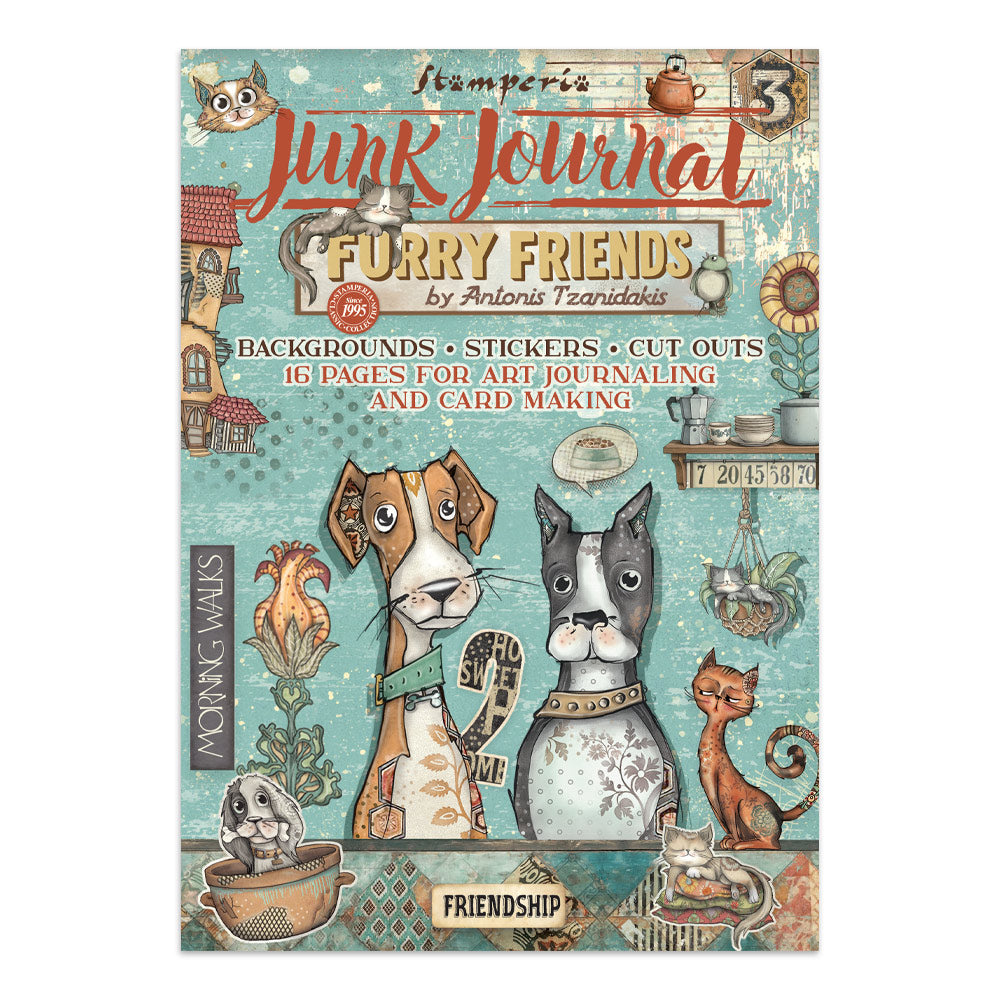 *NEW* Stamperia Furry Friends Junk Journal