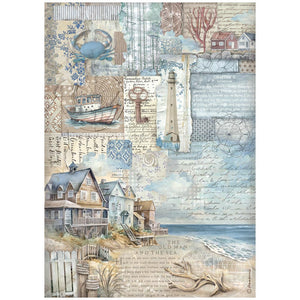 Stamperia Rice Paper Selection Silent Sea 6 x A4 sheets