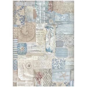 Stamperia Rice Paper Selection Silent Sea 6 x A4 sheets