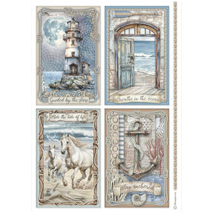 Stamperia Rice Paper Selection Silent Sea 6 x A4 sheets