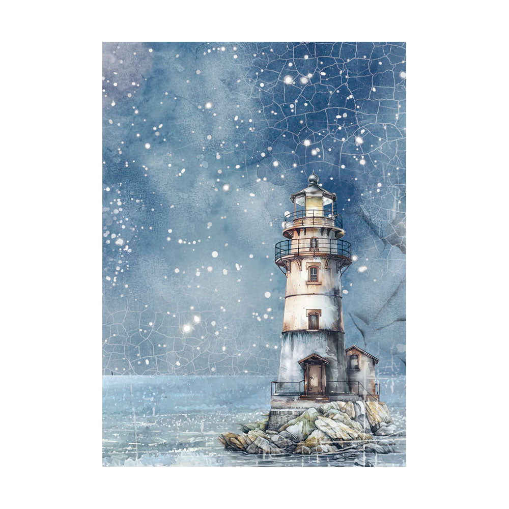 Stamperia Rice Paper Backgrounds Selection Silent Sea 8 x A6 sheets