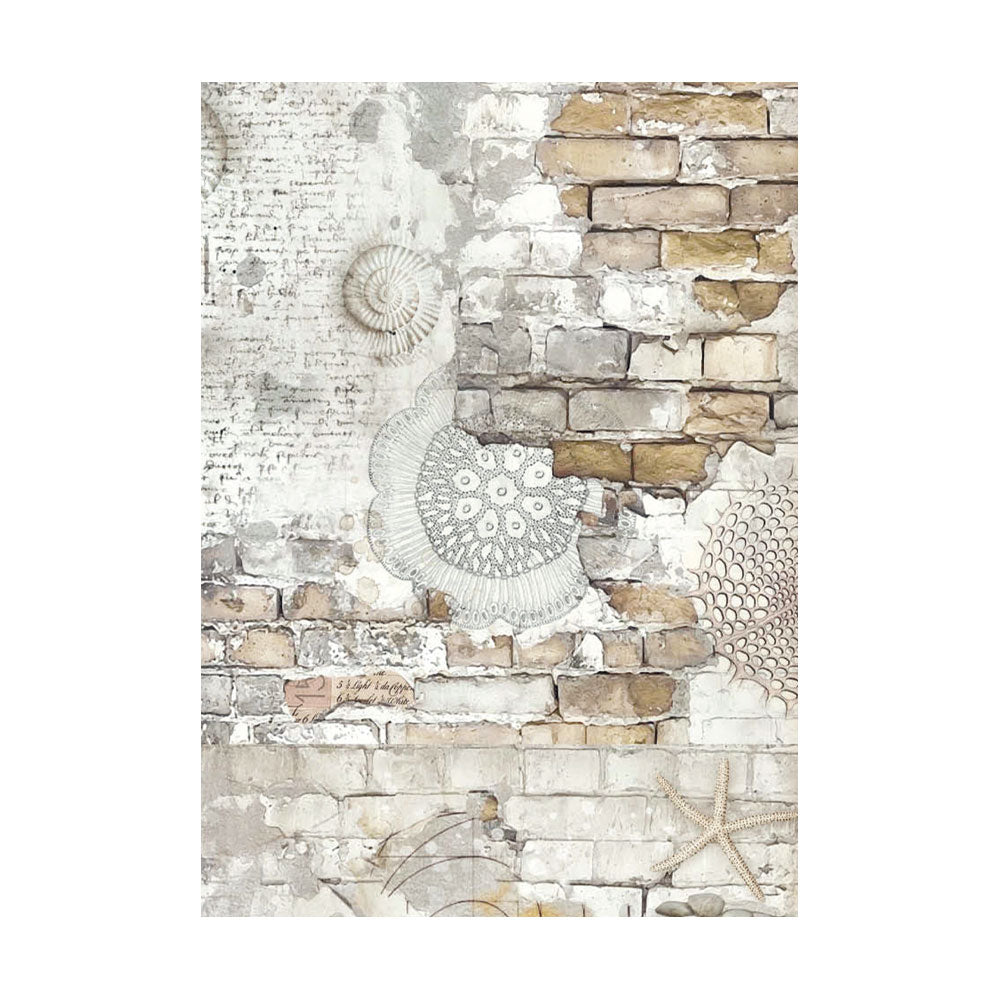 Stamperia Rice Paper Backgrounds Selection Silent Sea 8 x A6 sheets