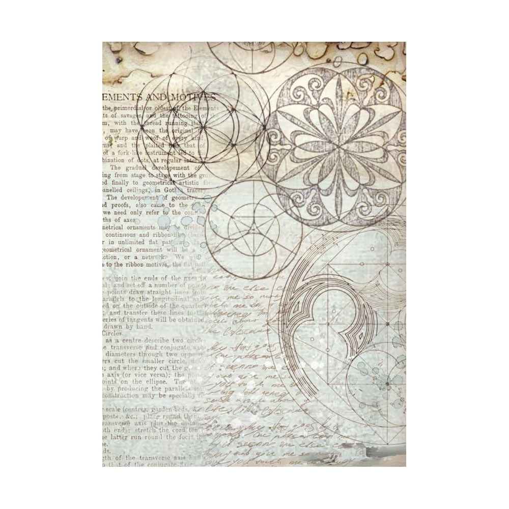 Stamperia Rice Paper Backgrounds Selection Silent Sea 8 x A6 sheets