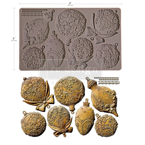 *New* Redesign with Prima mould (Limited Edition) Shimmering Holiday Ornaments