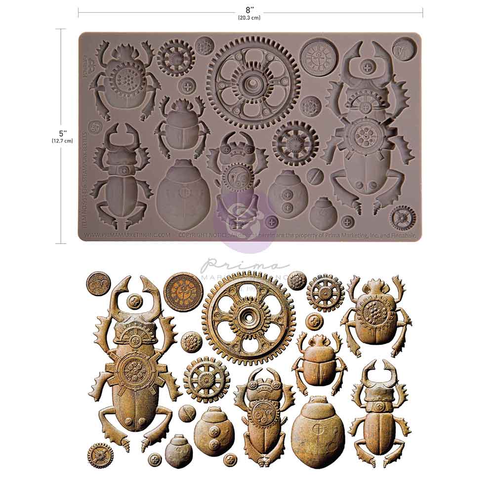 *New for 2025* Finnabair Mould Steampunk Beetles