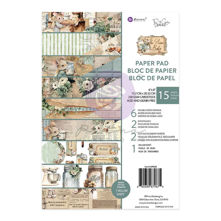 Prima Marketing The Home Baker - 6"x8" PAD * New size for July 2025