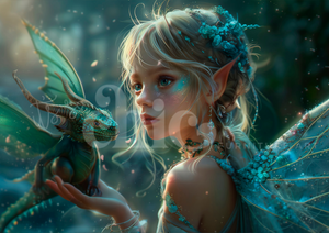 Print On Demand A1/A2/A3 Dragon Fairy Decoupage Paper Paper Craft Decoupage Papers for Furniture Poster Quality