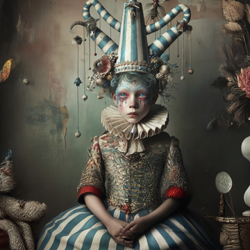 Three Yellow Goats Decoupage A1 sheet - Stripes and Girl * New in