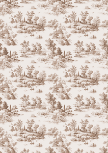 *New* Belle's and Whistles A2 Decoupage Rice Paper 'Countryside Toile' WITH FREE CHIP BRUSH