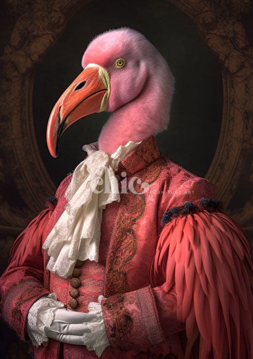 Print On Demand  A4 ‘Special’ Print on Demand Design Mulberry Paper Frederica Flamingo