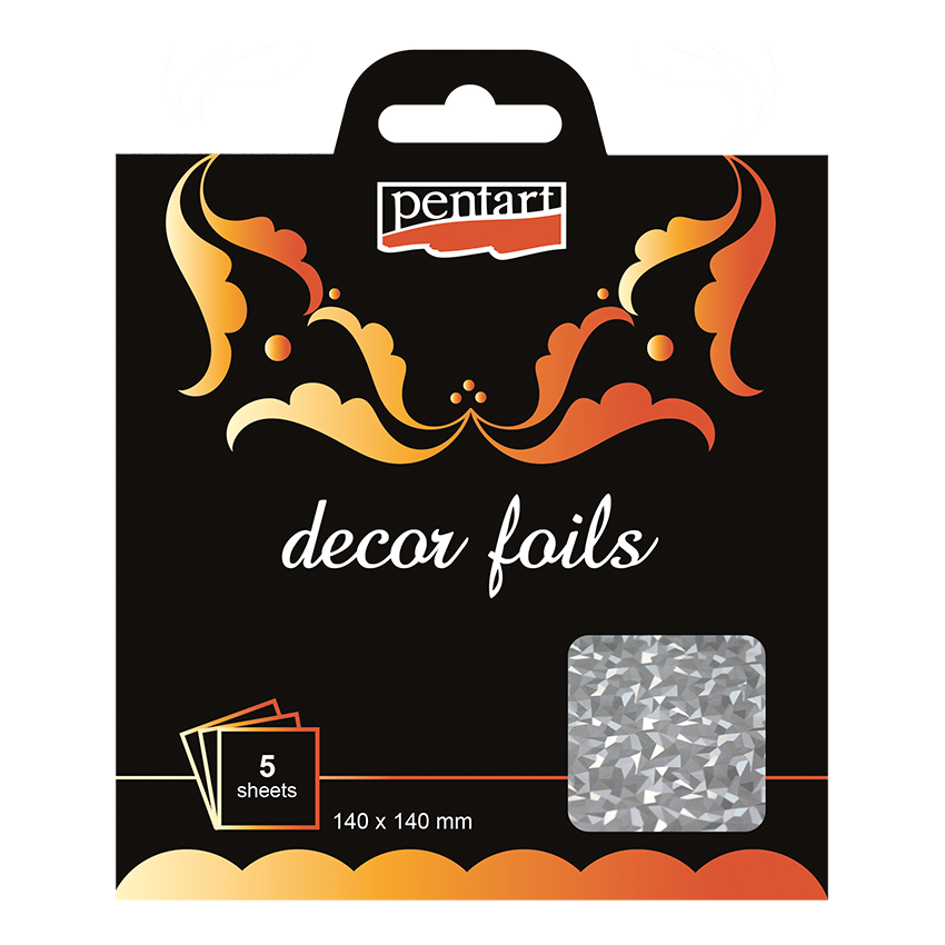 Pentart Hologram Breaks Decor Foil 14cm x 14cm 5 sheet pack