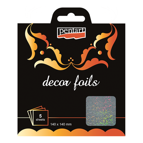 Pentart Hologram Frozen Decor Foil 14cm x 14cm 5 sheet pack