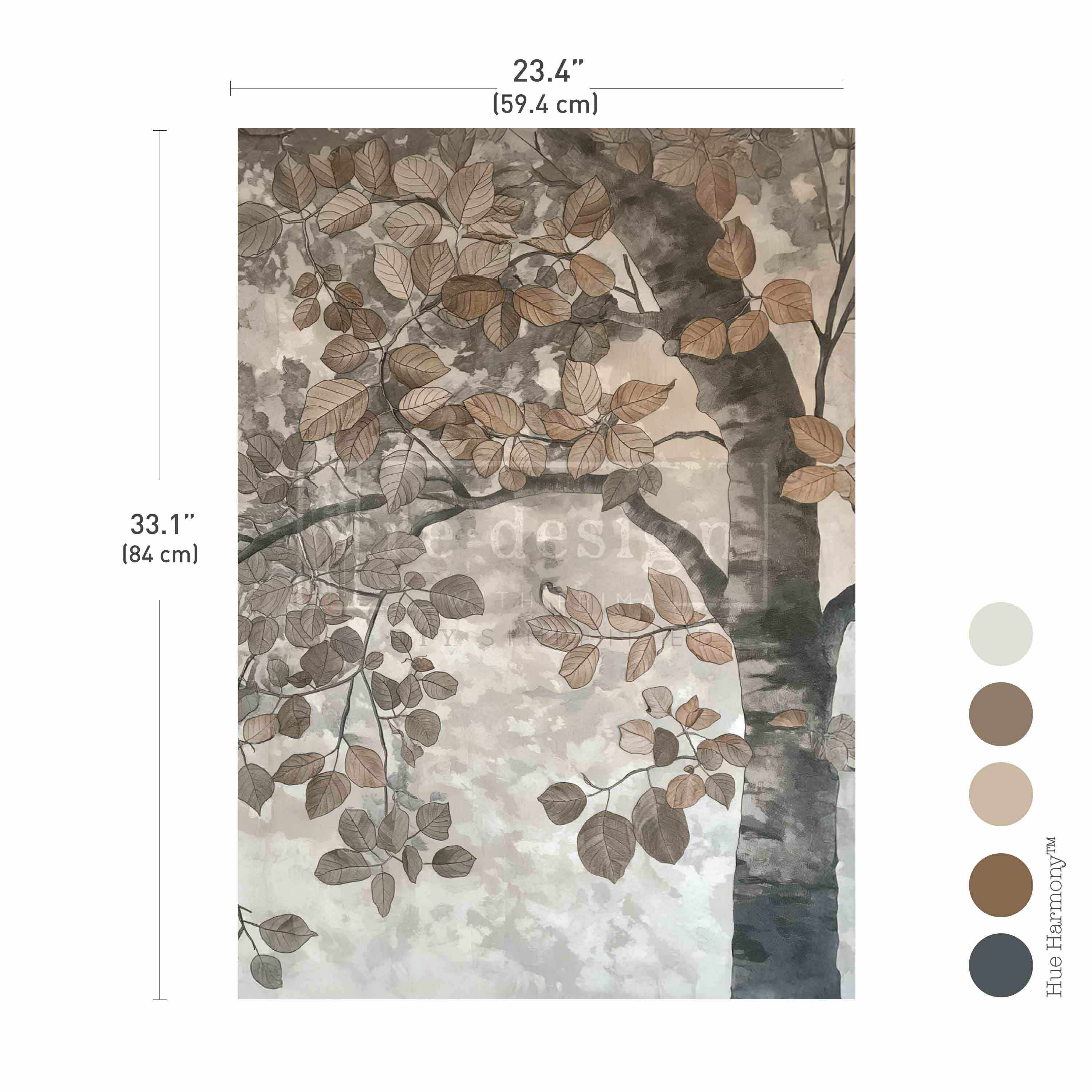 *New* Exclusive Redesign with Prima Decoupage A1 Fiber Paper Limited Edition Rustic Reverie