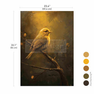 *New* Exclusive Redesign with Prima Decoupage A1 Fiber Paper Limited Edition Amber Nest
