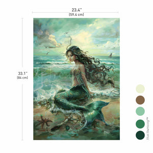 *New* Exclusive Redesign with Prima Decoupage A1 Fiber Paper Limited Edition Mystic Waves