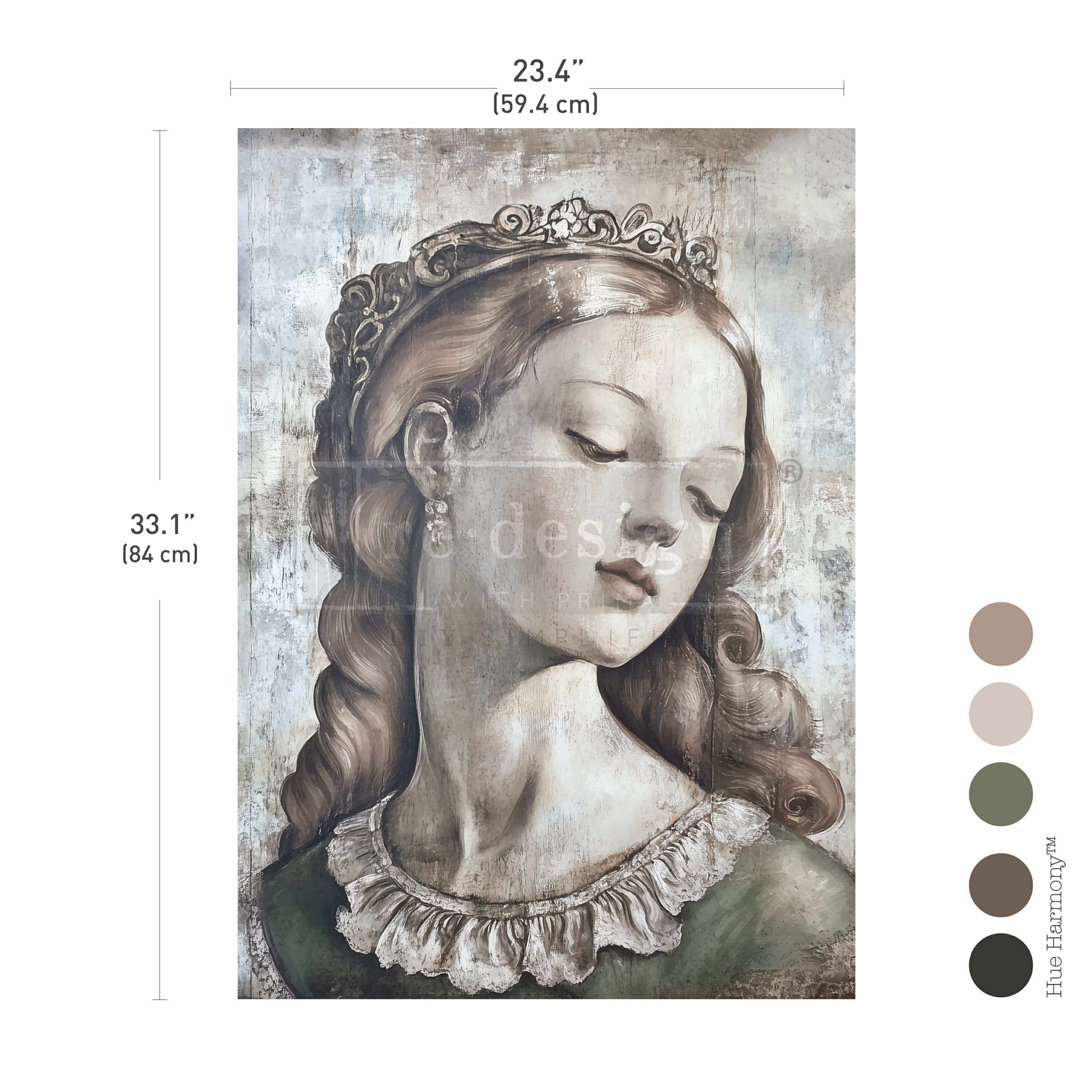 *New* Exclusive Redesign with Prima Decoupage A1 Fiber Paper Limited Edition Royal Glow