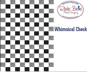 *New* Belle's and Whistles Stencil Whimsical Check