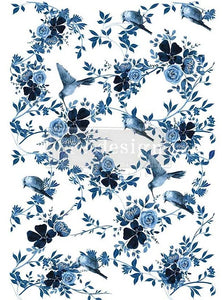 *New Nov 2022 Redesign Decor Transfer Pretty in Blue