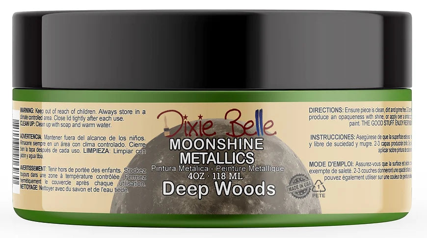 Dixie Belle Moonshine metallic in Deep Woods 4oz *New Size*