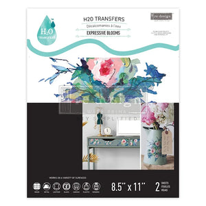 Q2 Part 2 Redesign with Prima * NEW PRODUCT* H20 Transfer Expressive Blooms