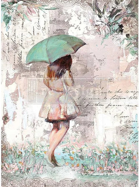 *New Nov 2022 Redesign with Prima Decoupage A1 paper Rainy Afternoon