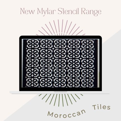 Its so chic Mylar Stencil A4 Moroccan Tiles