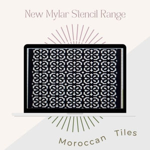 Its so chic Mylar Stencil A4 Moroccan Tiles