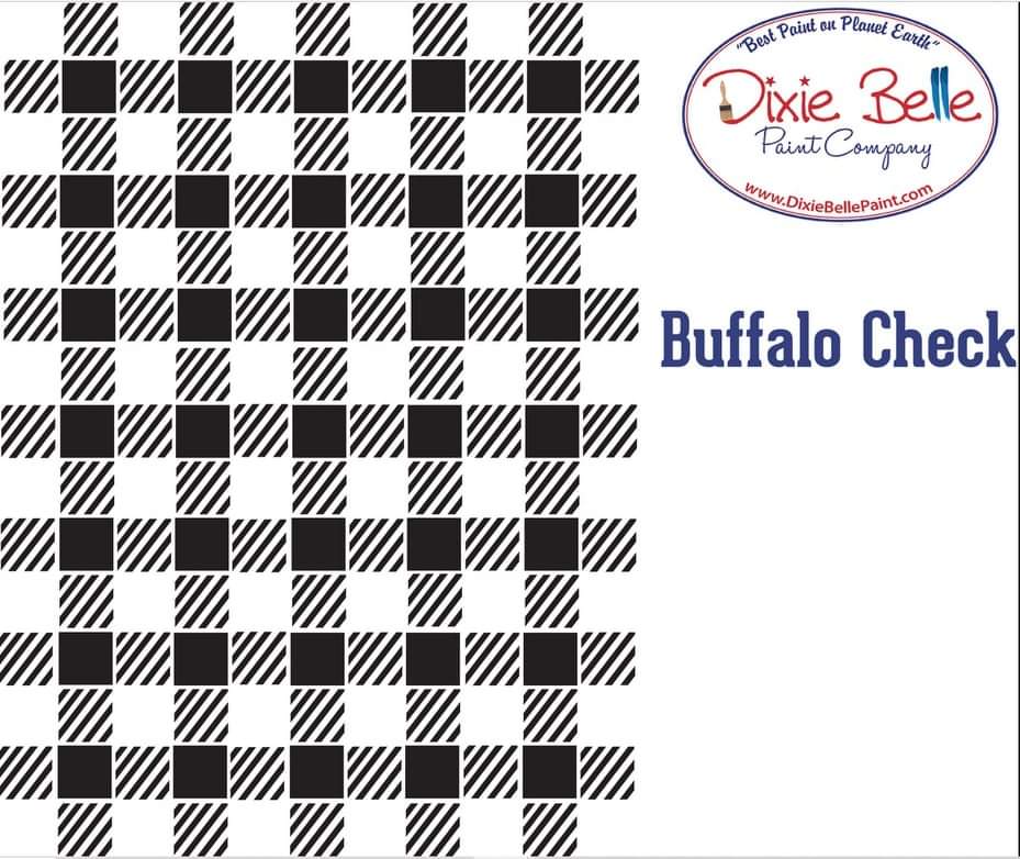 *New* Belle's and Whistles Stencil Buffalo Check