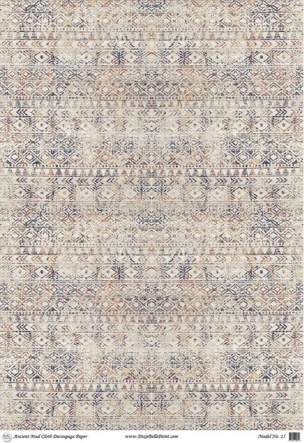*New* October Release Belle's and Whistles Decoupage paper 'Ancient Mud Cloth'