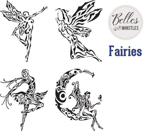 *New* April 22 Release Belle's and Whistles Stencil Fairies
