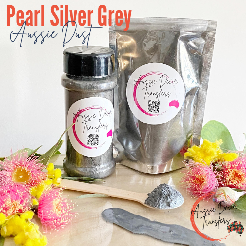 Aussie Dust Pearl Silver Grey Mica powder