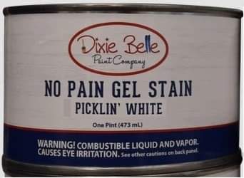 Dixie Belle No Pain Gel stain Pickling White