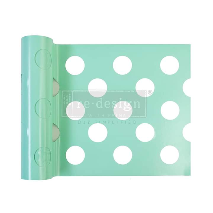 Redesign with Prima Stick and style stencil roll Multi large Dot