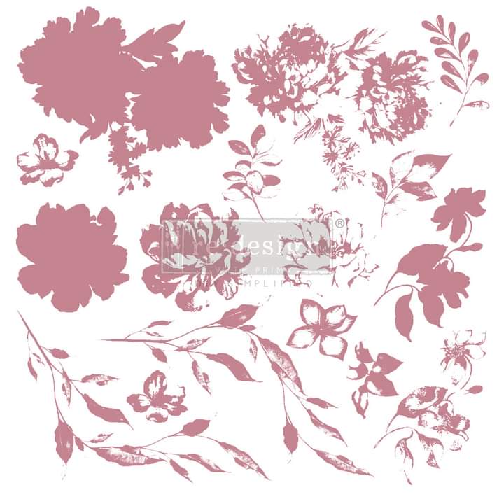 Redesign Decor Clear Cling stamp Sweet Blossoms