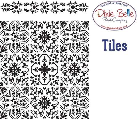 *New* Belle's and Whistles Stencil Tile