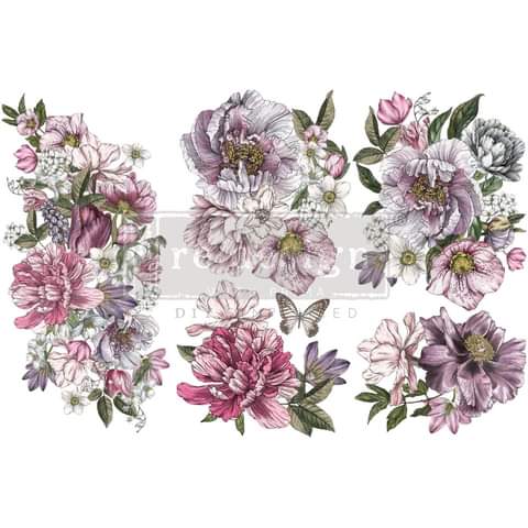 *New * August Release Redesign with Prima Small Transfer Dreamy Florals