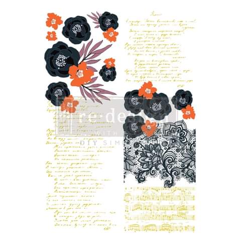 *New August Release Redesign with Prima Transfer CeCe Fleur Noir