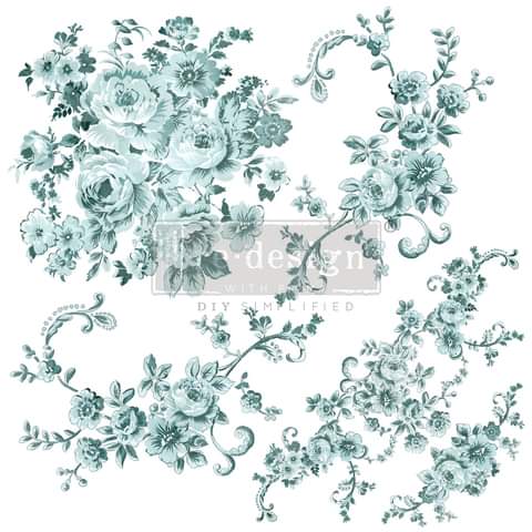 Q2 Part 1 2023 Redesign with Prima *New Size* Maxi Transfer Minty Roses