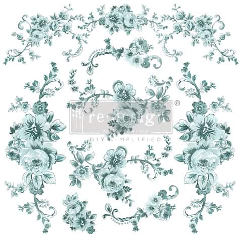 Q2 Part 1 2023 Redesign with Prima *New Size* Maxi Transfer Minty Roses