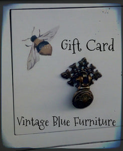 Vintage blue furniture Gift Card