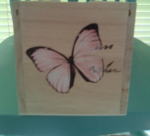 Handcrafted Decoupage wooden wine Box