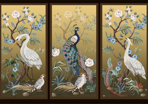 *New* Self Adhesive Decoupage paper Peacock, Cranes & Pheasants